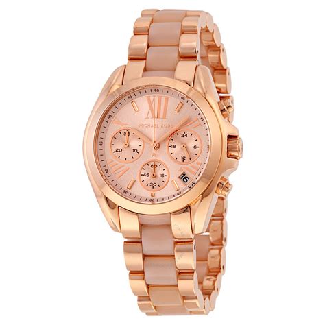 black and rose gold ladies michael kors watch|mk rose gold watch sale.